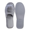 Roxoni Women’s Lovely Velvet Pom-pom Open Toe House Slides - 3 of 4