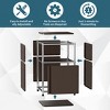 Fortune Candy 25.39'' Tall 1 Door Modular Design Metal Nightstand - 2 of 4