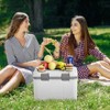 VEVOR Portable Cooler, 21 QT Hard Cooler with Ice Retention, Heavy-Duty Handles and Strap, Lightweight Rigid Material Insulated Portable Cooler,Gray - 2 of 4