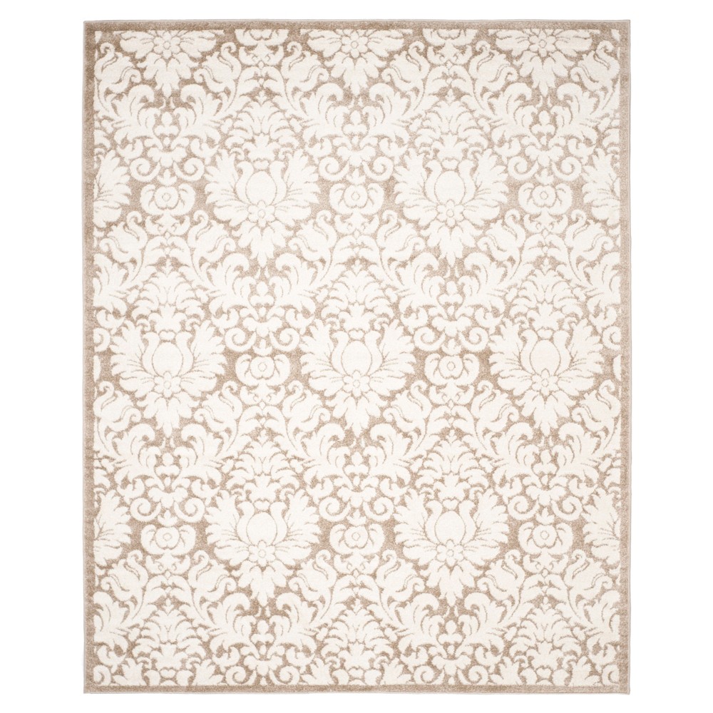 9'x12' Amherst Caen Outdoor Rug Wheat/Beige - Safavieh