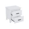 NicBex 15.7 inch Wide Nightstand with 2 Drawers,Modern Side Table with Large Storage Space and Metal Handle,Bedside Table for Bedroom,Living Room - 4 of 4
