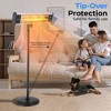 SereneLife 1500W Stand Patio Heater with Remote Control and Adjustable Height (SLOHT40) - 3 of 4