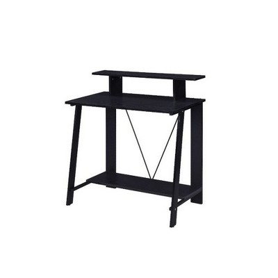 Royal Hampton Writing Desk with V Shaped Frame, Black