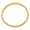 Black Bow Jewelry 8mm 14k Yellow Gold Florentine Engraved Hinged Bangle Bracelet, 7 Inch - 2 of 4