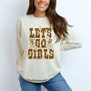 Simply Sage Market Women's Floral Let's Go Girls Long Sleeve Garment Dyed Tee - 2 of 2