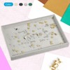 Unique Bargains Velvet Stackable Jewelry Storage Display Tray 4 Pcs - 4 of 4