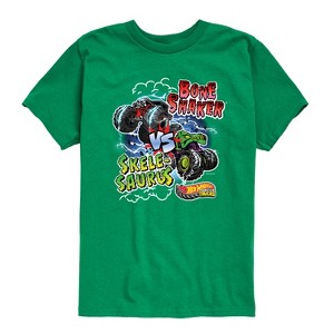 Boys' - Hot Wheels - Bone Shaker Vs Skelesaurus -Youth Short Sleeve Graphic T-Shirt Short Sleeve Graphic T-Shirt - 1 of 4