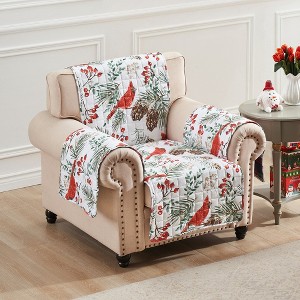 Greenland Home Fashions Cardinal Plaid GL-2404CFPA Arm Chair Furniture Protector, 81x81 Inch - 1 of 4