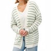Women's Classic Striped Cardigan - Plus - be cool - 4 of 4