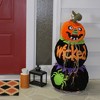 Northlight 38" Prelit Standing Spooky Wicked Jack-o-Lantern Pumpkin Halloween Decoration - Orange/Black - 3 of 3