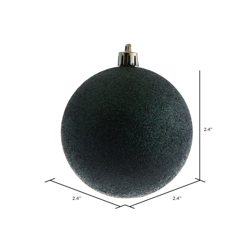 Vickerman Midnight Green Ball Ornament, 2 of 6