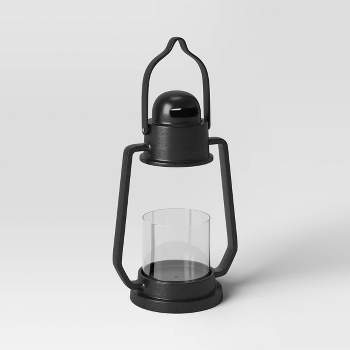 12" Aluminum Outdoor Lantern Candle Holder Black - Smith & Hawken™