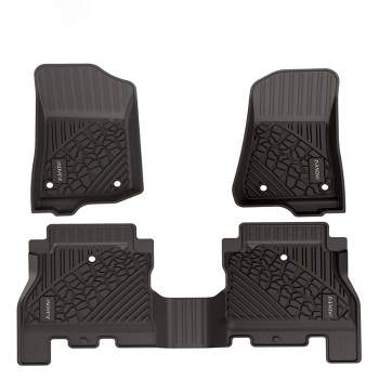 Advent All Weather Floor Mats Compatible with 2018-2021 Jeep Wrangler JL Vehicles