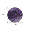 Purple Eggplant And Lavender Abstract Washable Indoor Outdoor Area Rug - 3 of 4
