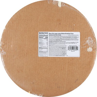 Brew Pub Lotzza Motzza Breakfast Frozen Thin Crust Pizza - 24.31oz