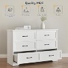 51.38" Modern Wood Dresser - 5/6 Drawer Chest for Bedroom, Large Storage, Assembled - 4 of 4