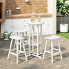 WestinTrends Malibu All Weather Hdpe Outdoor Patio Bar Height Bistro Set (4-Piece) - 2 of 4
