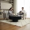 30" Modern Round Coffee Table with Pedestal Base, Space-Saving Small Living Room Center Table, Minimalist Side Table for Apartment-Panipeachy - 3 of 4