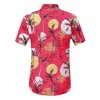 BLUEMING Men's Hawaiian Shirt Short Sleeve Floral Button Down Shirts Hot Holiday Beach Shirts - 4 of 4