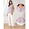 INSPIRE CHIC Women's Sleeveless Ruffle V Neck Summer Ladies Business Blouses - 2 of 4