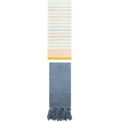 REGALWOVEN 2 Packs Cotton Absorbent Soft Bathroom Hand Towels