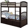 Streamdale Twin Bunk Bed With Ladder, Safety Rail, Twin Trundle Bed With 3 Drawers For Teens Bedroom - 4 of 4