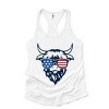 Simply Sage Market Patriotic Cow Sunglasses Racerback Tank - 2 of 4