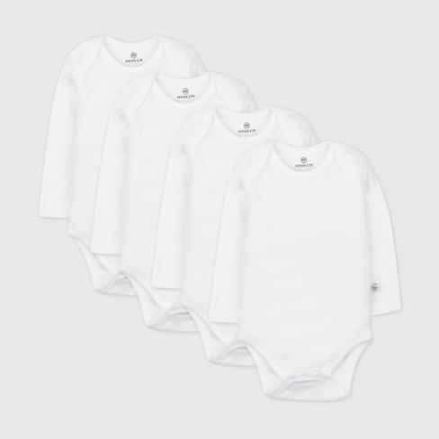 Essential Slim Fit Long Sleeve Bodysuit, White
