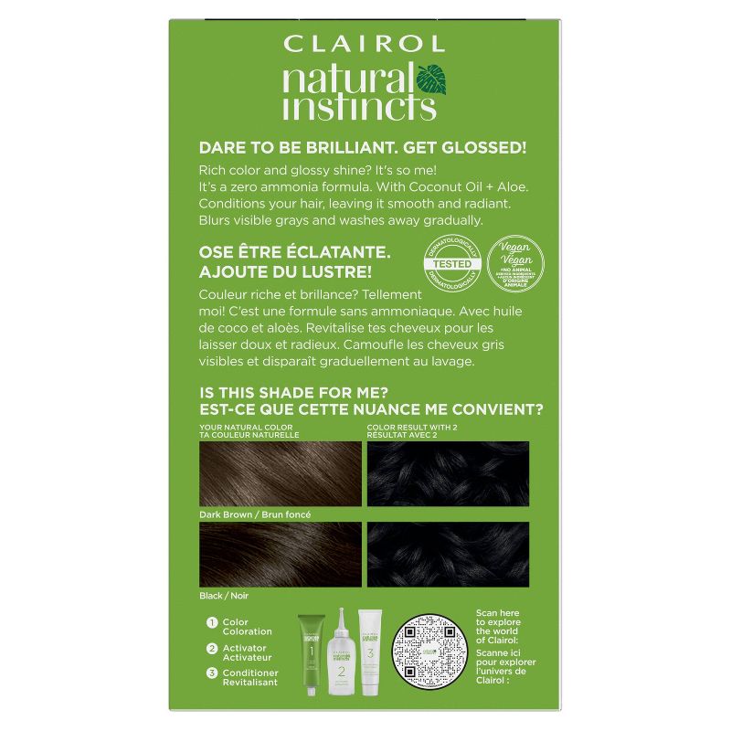 Natural Instincts Clairol Demi-Permanent Hair Color Cream Kit, 3 of 11