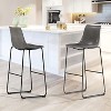 Dreama Retro Side Chair Dining Chair with Metal Legs for Kitchen, Living, Dining Room, Set of 2,The Pop Home - 3 of 4