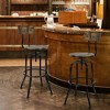 Costway Set of 2 Industrial Bar Stool Adjustable Swivel Counter-Height Dining Side Chair - 3 of 4