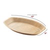 Smarty Had A Party 9" x 13" Oval Natural Palm Leaf Eco-Friendly Trays -  100 pcs - 2 of 4