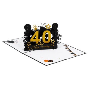 Unique Bargains Thickened Paper 3D Funny Women Gift Greeting Cards - 1 of 4