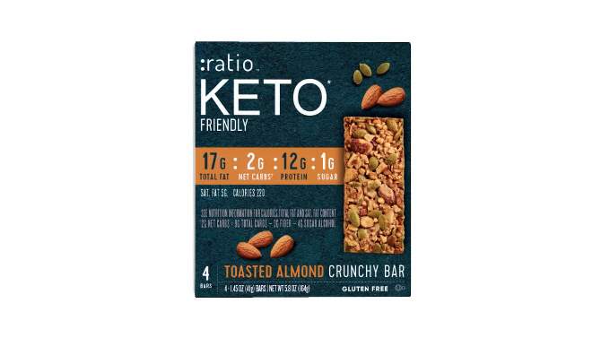 Ratio Roasted Almond Bar - 4ct, 2 of 11, play video
