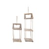 Transpac Wood 23.75 in. Brown Spring Tiered Hanging House Shelf Set of 2 - 3 of 4