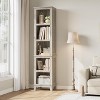 5-Tier Bookcase 71.3 Inch High Narrow Bookcase with Shelves Tall Bookcase Home Decor Furniture for Home Office Living Room Bedroom Gray - 3 of 4