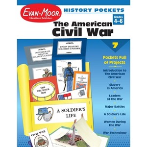 History Pockets: The American Civil War, Grade 4 - 6 Teacher Resource - by  Evan-Moor Educational Publishers (Paperback) - 1 of 1