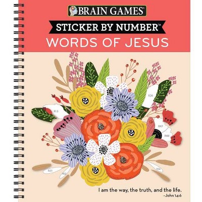 Brain Games - Sticker by Number: Bible (28 Images to Sticker