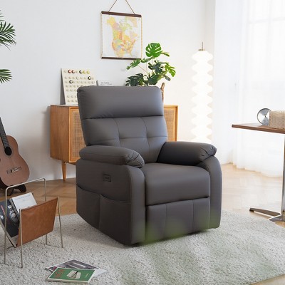Electric Zero Gravity Recliner Chair with USB & Type-C Charging Ports and Side Storage Pocket