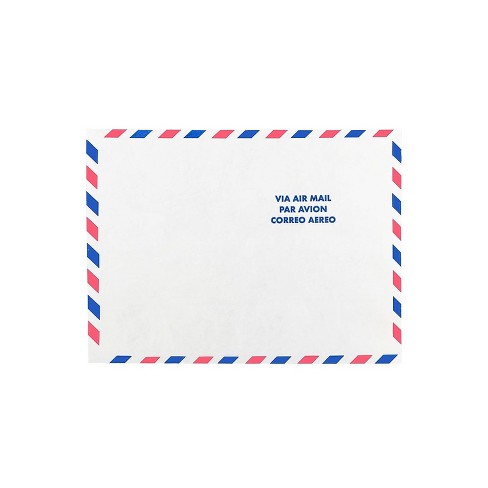 JAM Paper 9 x 12 Tyvek Tear-Proof Open End Catalog Envelopes White Airmail 2131102A - image 1 of 3