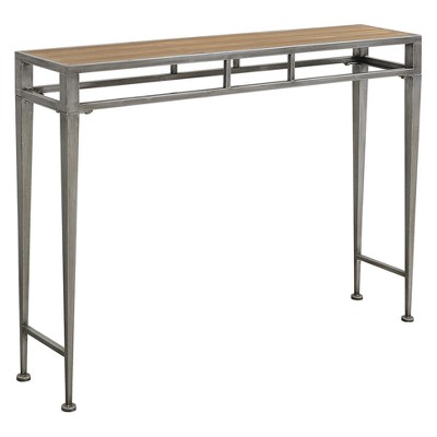 target metal console table