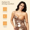 Falorda Adhesive Bra Strapless Sticky Invisible Push up Reusable Silicone Bra with Pasties Nipple Cover for Women Backless Dress - 2 of 4