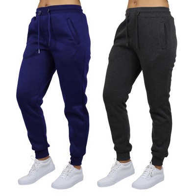 Blue Ice Women's Loose Fit  Fleece-Lined Jogger Sweatpants-2 Pack