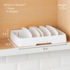 LunaLulinlk Food Container Lid Organizer, for Kitchen Cabinet Storage, Large - 2 of 4