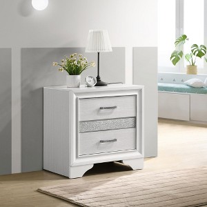 NicBex Nightstand with 2 Drawers,Modern Bedside Table with Unique Design,Side Table for Bedroom,Living Room - 1 of 4