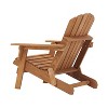 Kumasinova 19"/30"/29" Folding Adirondack Chair,Hemlock Wood Pre-Assembled Outdoor Chairs,330lb Capacity,Camping Chairs for Garden,Patio&Poolside - 3 of 4