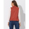 INSPIRE CHIC Women's Buttoned Sleeveless Faux Suede Utility Vest with Cargo Pocket - 3 of 4