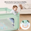 GOTGELIF 74"x50" 4-Panel Baby Playpen Spacious & Secure Portable Playard - 2 of 4