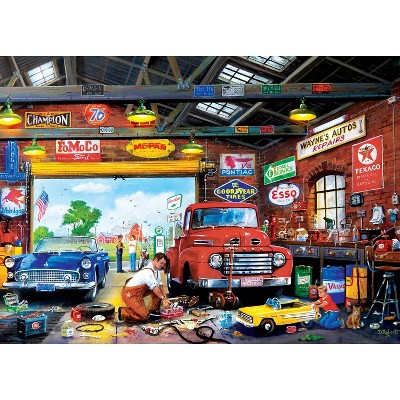 Masterpieces 1000 Piece Jigsaw Puzzle - Wayne's Garage - 19.25"x26.75 ...