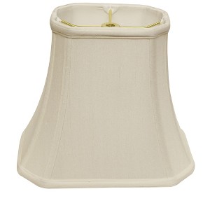 Vynxaria Cut Corner Rectangle Bell Lampshades, 9"x16"x12" White - 1 of 4